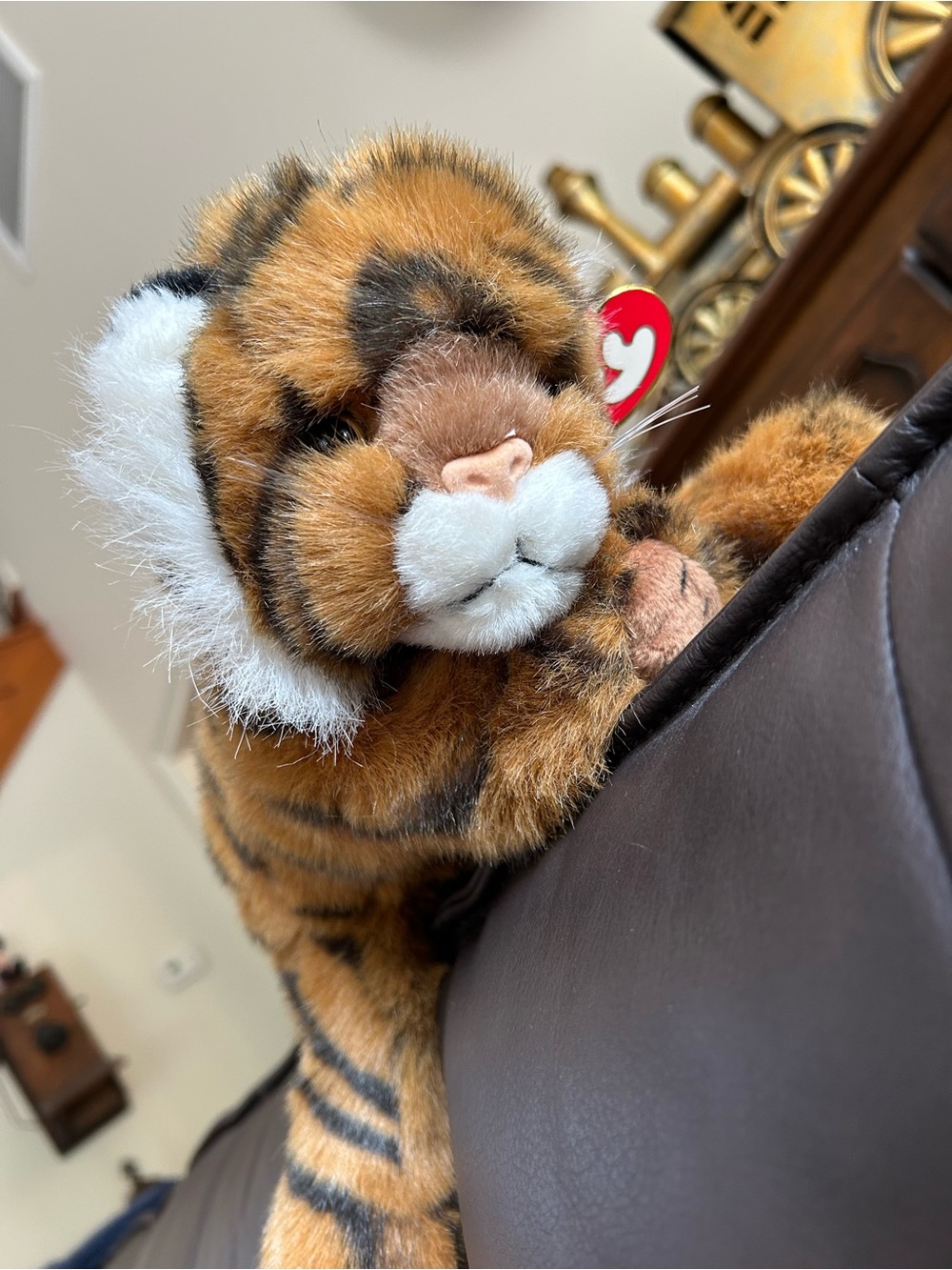 Ty Bengal, Striped Tiger Plush in Brown, White & Black 1997